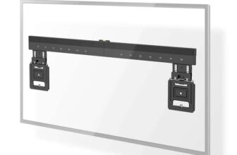 Nedis Universal Micro-Gap Fixed TV Wall Mount for 43-100 TVs up to 75kg – Ultra Slim 9.5mm