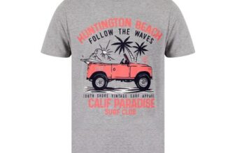 Newry Motif Cotton Jersey T-Shirt in Light Grey Marl