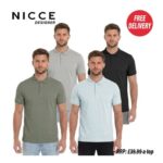 Nicce Jerlo Mens Polo Shirts Green / Blue / Grey / Black