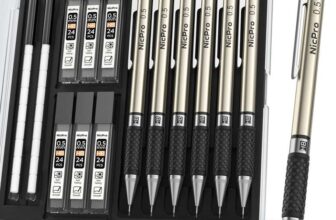 Nicpro Mechanical Metal Pencils Set with Lead & Eraser Refills – 6 Piece – £7.69 with max S&S – prime deal – Sold by NicproShop EU FBA