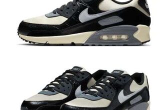 Nike Air Max 90 QS Sneaker, Sizes 3.5-8 in Sail, Light Smoke Grey, Black & Coconut Milk