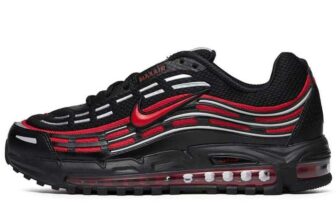 Nike Air Max TL 2.5 trainers in black and red – Sizes 5.5 to 12 w/code