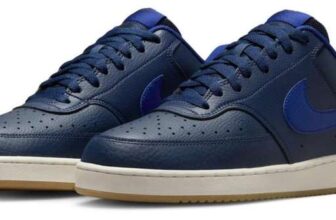 Nike Court Vision Low Trainers Mens, Sizes 7-11 Midnight Navy