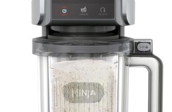 Ninja CREAMi Deluxe Ice Cream Maker & Frozen Dessert Maker with 3 Tubs, 10 Functions, Makes Ice Cream, Gelato, Sorbet, Frozen Yoghurt, Milkshakes, Slushi & More, 2-in-1 Flavour Option, Silver, NC501UK