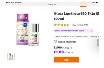 Nivea Luminous630 Skin Glow Daily Liquid Exfoliator 100ml