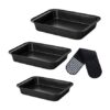 Non-Stick Baking Trays Set for Oven – 3 Piece Roasting Tins