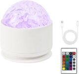 Northern Light Projector, 2-in-1 Aurora Projector Light with Remote Control 16 Colours Northern Lights & Water Ripple Projector for Bedroom Party Room