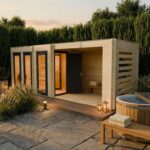 Novi Outdoor Sauna With Changing Room and Large Veranda – Free UK Delivery to Most Postcodes