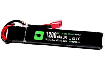 Nuprol Power – 11.1v LiPo 1200mAh 3S Deans Battery Rate 20C 24A Burst 40C 48A – Stick