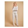 OASIS Drawstring Waist Long Sleeve Nightwear Set