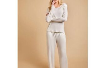 OASIS Drawstring Waist Long Sleeve Nightwear Set