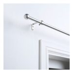 OHS Ball Extendable Curtain Pole – Silver
