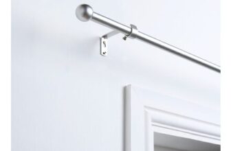 OHS Ball Extendable Curtain Pole – Silver