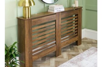 OHS Medium Wood Radiator Cover, Large 81.5 x 150 x 19cm