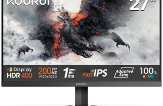 OORUI G2711P 27in FHD 200Hz Fast IPS Gaming Monitor 1ms HDMI/DP – With code STOCS UK