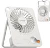 ORICO USB Desk Fan, 3-Speed Adjustable Small Fan, 180 Foldable with LED Display, Quick Release Grille, Quiet Cooling Portable Personal Fan for Table, Sleeping, Office, Bedroom & Travel – NO BATTERY