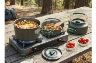 OUTSUNNY Camping Cookware Set for 2-3 People