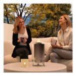 OUTSUNNY Stainless Steel Smokeless Wood Burning Firepit Garden Fire Pit