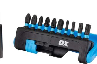 OX Pro 11pc Impact Bit Set, Magnetic Bit Holder, Impact Screwdriver Driver Bits Set Compatible with Others