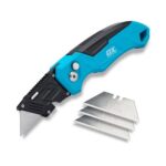 OX Tools P224301 Pro Heavy-Duty Folding Knife Blue Black