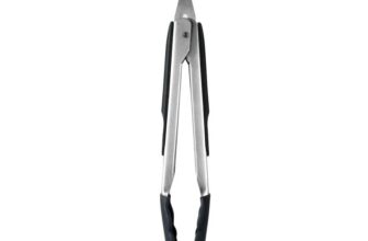 OXO Good Grips 22.8 cm Tongs with Silicone Heads, Black