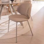 Odense Beige Fabric Dining Chair