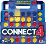 Official Hasbro Games Connect 4 Game (2025 Edition) All-in-1 Storage, Carrying Case, Score Tracker Ages 6 2 Players Family Games for Children – English Version