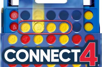 Official Hasbro Games Connect 4 Game (2025 Edition) All-in-1 Storage, Carrying Case, Score Tracker Ages 6 2 Players Family Games for Children – English Version