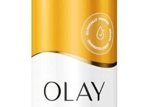 Olay Vitamin C Brightening Body Lotion, 24HR Moisturising Cream for Full Body Skin Care, Evens Skin Tone, with Vitamin C, Vitamin B5 B3, Glycerin, Smooth and Moisturised Skin, No Greasy Residue, 500ml