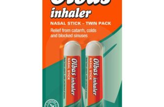 Olbas Nasal Inhaler Pack of 2, Nasal Stick for Congestion