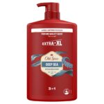 Old Spice Deep Sea Mens Shower Gel & Shampoo 1000ml, Multi-Use 3-in-1