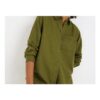 Olive Linen Blend Co Ord Shirt