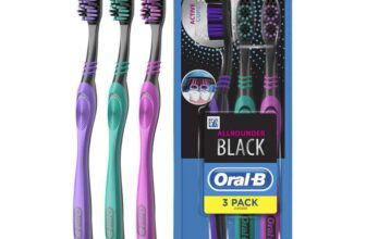 Oral-B Allrounder Black Manual Toothbrush x3
