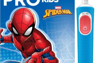 Oral-B Pro Kids Electric Toothbrush, 1 Handle Featuring Marvel Spider-Man, 1 Toothbrush Head, Designed By Braun, For Ages 3