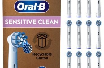 Oral-B Pro Sensitive Clean Original Electric Toothbrush Head, X-Shaped & Extra Soft Bristles for Gentle Brushing & Plaque Removal