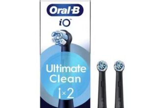 Oral-B iO Ultimate Clean Black Toothbrush Heads 2 Pack