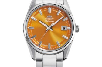 Orient Stretto Date Automatic Limited Edition (38.5mm) Orange Sunray Dial/Stainless Steel Bracelet RA-AC0R08Y30B