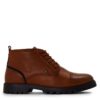 Original Penguins Baire Chukka Mens Leather Boots Brown / Black Sizes 6-12