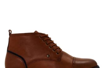 Original Penguins Baire Chukka Mens Leather Boots Brown / Black Sizes 6-12