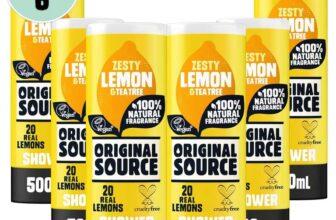 Original Source Lemon & Tea Tree Shower Gel, pack of 6x500ml (S&S £7.76)