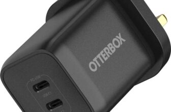 OtterBox Standard UK 65W (45W 20W) USB-C PD GaN Dual Port Wall Charger with SFC3, PD 3.0, PPS (Free C&C)