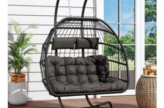 Outdoor Garden Hanging 2 Seater Swing Hanging Egg Chair – Free Delivery