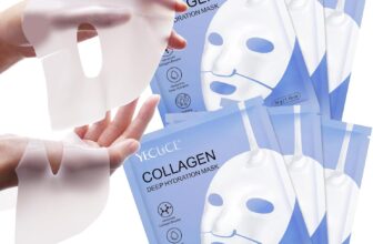 Overnight Collagen Face Mask, Korean collagen Mask Overnight, Bio-Collagen Real Deep Mask, Anti-Aging Hydrating Hydrogel Face Masks, Firming Elasticity, Reduce Fine Lines & Dullness 6PCS