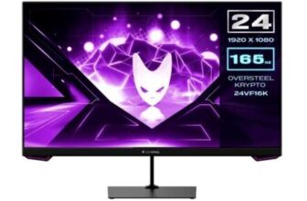 Oversteel KRYPTO Gaming Monitor 24 FullHD, VA, 165Hz, HDMI/DP, Black