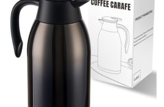 PARACITY 2L Stainless Steel Vacuum-Insulated Coffee and Tea Carafe