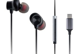 Panasonic RP-TCM225DEK USB-C Earbuds, In-Ear Earbuds, Wired Headphones with Built-in Microphone & Control