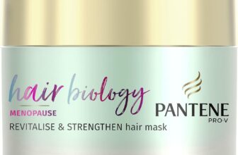 Pantene Hair Biology Menopause Revitalise & Strengthen Hair Mask For Hair Growth, Dry Hair Treatments For Dry And Thinning Hair, Hair Loss Treatment For Women With Vitamin B7 160ml
