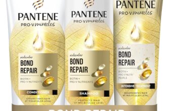 Pantene Molecular Bond Repair Shampoo Conditioner Deep Conditioning Hair Treatment with Biotin. For Extremely Dry Damaged Hair. Hair is Visibly Healthier, Strengthened & Repaired