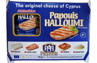 Papouis Halloumi Cheese, 4 x 250g Instore
