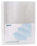 Pavo – Punched Pocket PP A4 80 Microns, Crystal Clear x 100 (£2.97 S&S)